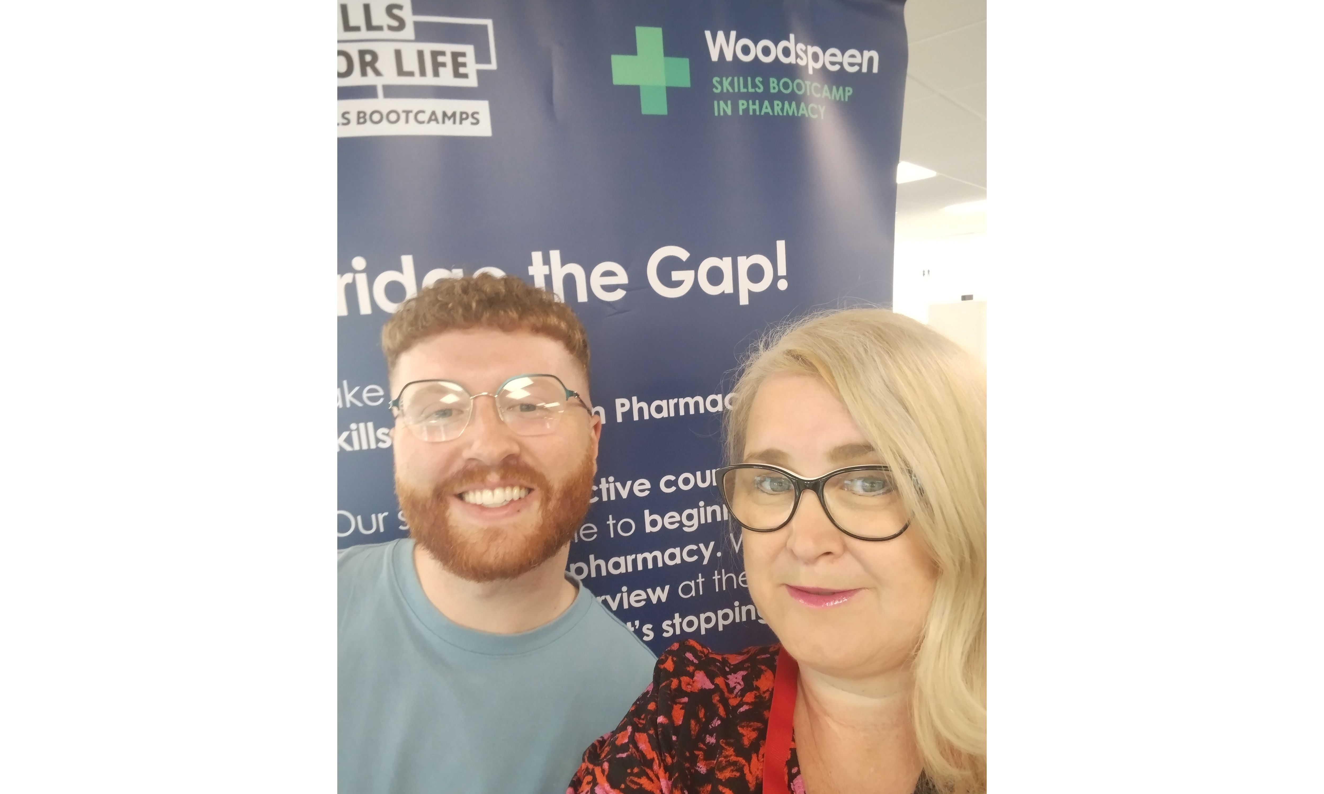 Joe Kenworthy from Ingeus and Venetia Hardiman from Woodspeen Training